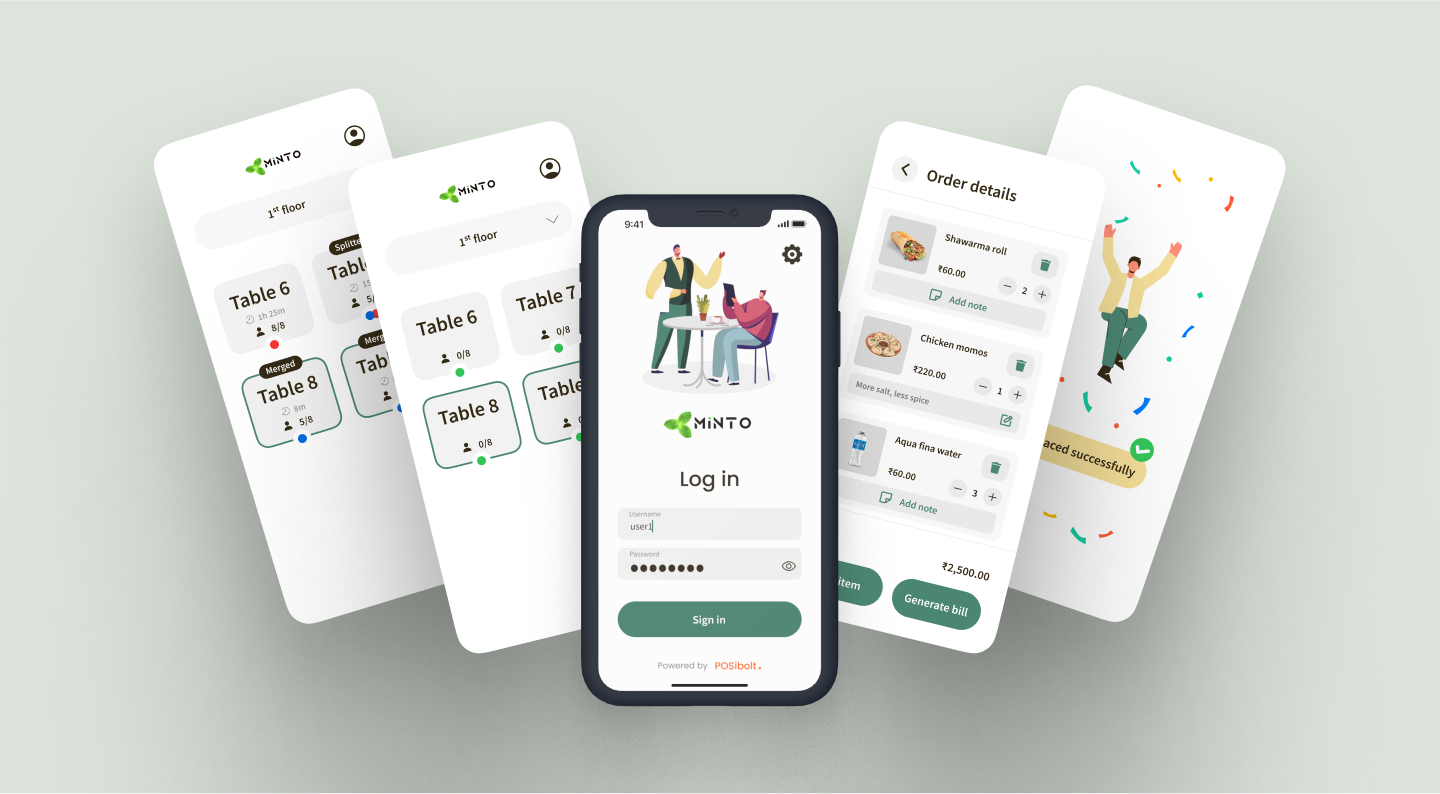 Minto Order Taking App hero 1